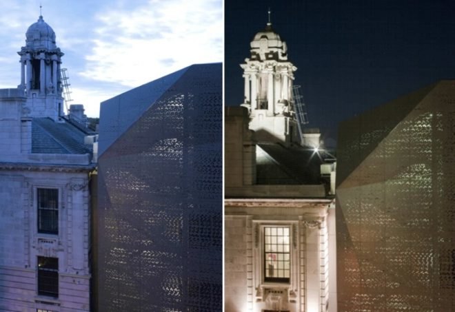 odern building renovation,rare architects, historic hotel, london green hotel, london green renovation, eco hotel, metal skin architecture,green facade, contemporary historic renovation,