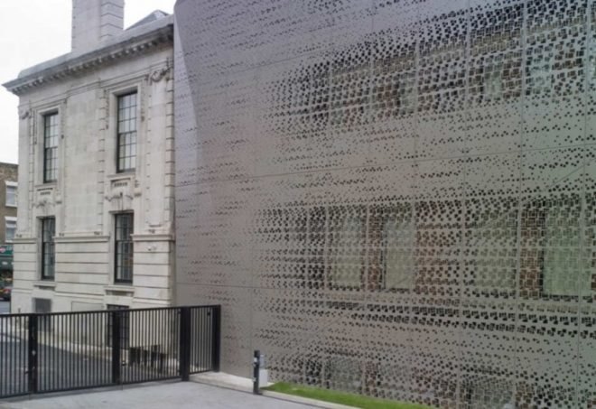 odern building renovation,rare architects, historic hotel, london green hotel, london green renovation, eco hotel, metal skin architecture,green facade, contemporary historic renovation,