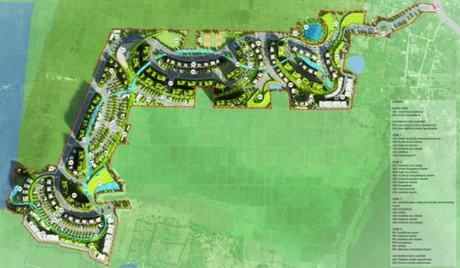 green design, eco-design, sustainable design, LEED, LEED Gold, South India, V I D A Architects, Residential Township, green spaces, river, groundwater runoff, landscaping