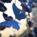 Virtue of Blue, Jeroen Verhoeven, solar chandelier, solar cells, solar butterflies, solar light