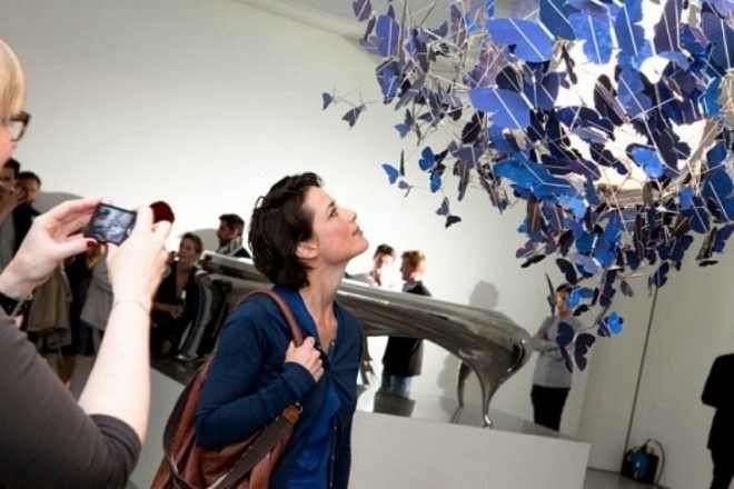 Virtue of Blue, Jeroen Verhoeven, solar chandelier, solar cells, solar butterflies, solar light