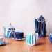 Green Kitchen, Green Materials, green graphic design, art, paper tea set, folded paper, japanese design, sustainable design, green design, yuya vs design