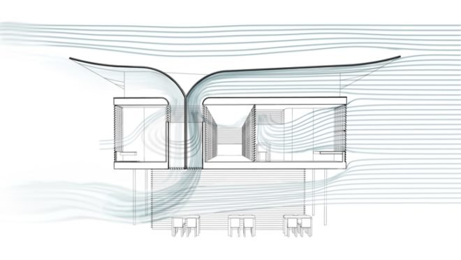 Arup green building, Zoka Zola, natural cooling, passive cooling, green hostel, wind scoop, low CO2 building, natural ventilation architecture,