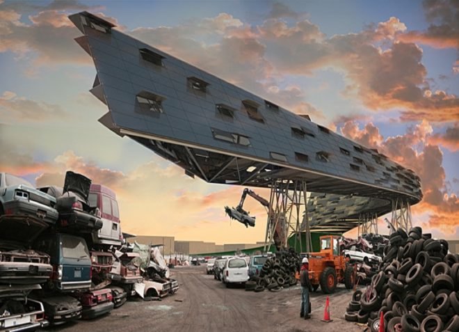 recycling, steel, recycled materials, green design, sustainable design, eco-design, car parts, pick your part, research facility, population projection, sustainable industry