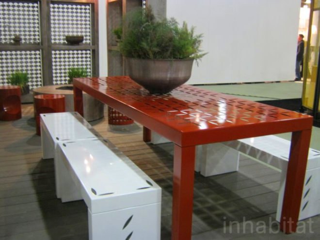 “green furniture”, contemporary furniture, eco-friendly design, Furniture Fair, green design, icff 2011, icff 2011 nyc, icff new york city, inhabitat icff, inhabitat icff reporting, International Contemporary Furniture Fair, new york city furniture fair, nyc furniture fair, puck and blossom, cabin fever, prefab cabin, prefab architecture, prefab home, zip, zip cabin, zip prefab