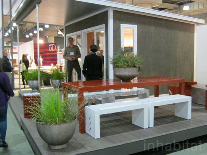 “green furniture”, contemporary furniture, eco-friendly design, Furniture Fair, green design, icff 2011, icff 2011 nyc, icff new york city, inhabitat icff, inhabitat icff reporting, International Contemporary Furniture Fair, new york city furniture fair, nyc furniture fair, puck and blossom, cabin fever, prefab cabin, prefab architecture, prefab home, zip, zip cabin, zip prefab