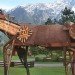art Canada, eco art, recycled materials art, green art, David Pan, Pemberton BC, Wild Wildlife, recycled materials, animal sculptures, recycled scrap metal, scrap metal art, animal art