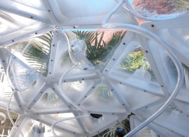 green design, sustainable design, eco-design, recycled materials, plastic, glycol, AIA, gernot riether, architecture, new orleans, pavilion, enclosures, French Quarter, design competition