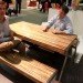 legato, legato transforming table, transforming furniture, green furniture, bamboo furniture, bamboo bench, bamboo dining room table, green dining room table, ICFF 2011, Bret Sorkness, Ashlee Conner, Matt Lee