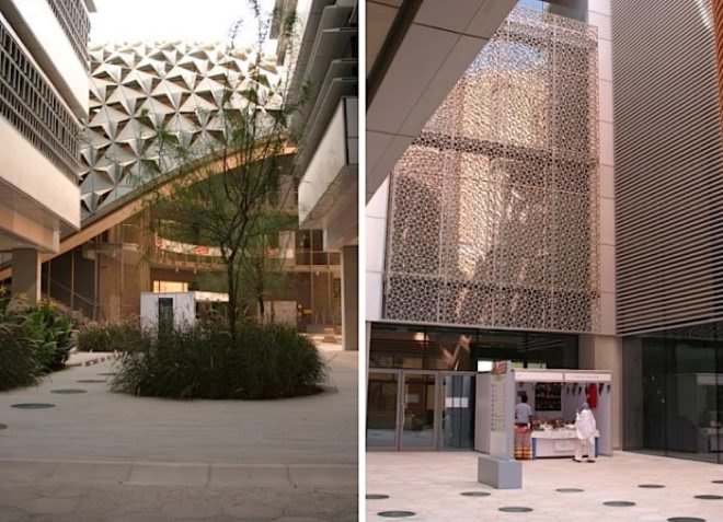 Masdar City, eco-design, green design, sustainable building, abu dhabi, desert, green building, pod cars, green prophet, land art generator initiative, organic market, street fair, recycled products,