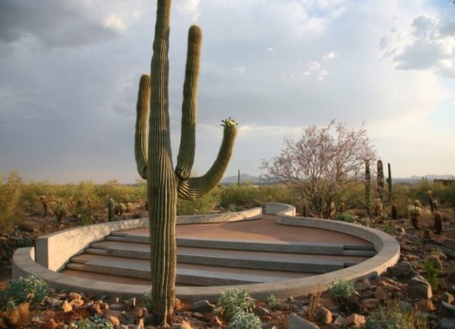 green building, net zero, green design, eco-design, sustainable design, rainwater harvesting, LEED, Platinum, Gateway, McDowell Sonoran Preserve, weddle gilmore black rock studio, biking, hiking, rammed earth, recycled materials, solar energy, water efficiency