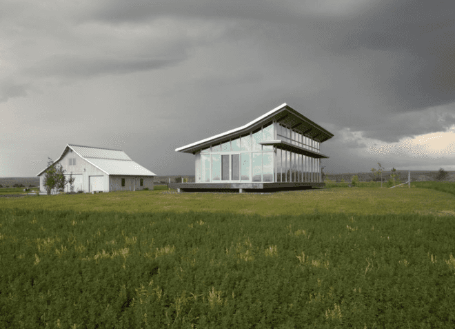 green design, eco design, sustainable design, sustainable architecture, eco-architecture, passive design, oregon, olson kundig, glass, glass farmhouse,