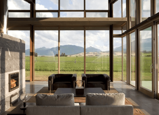 green design, eco design, sustainable design, sustainable architecture, eco-architecture, passive design, oregon, olson kundig, glass, glass farmhouse,