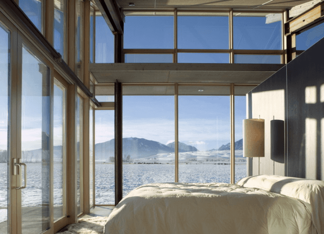 green design, eco design, sustainable design, sustainable architecture, eco-architecture, passive design, oregon, olson kundig, glass, glass farmhouse,