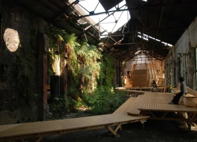 green building, green design, eco-design, sustainable design, elements, paradise lost in time, atmosphere fields, interbreeding field, taiwan, shihlin paper factory, taipei, concrete, brick