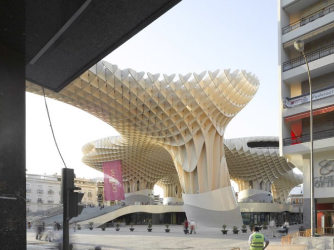 green design, eco design, sustainable design, Metropol Parasol, Seville, Jurgen Mayer H. Architects, wooden structure, museum, Fernando Alda, David Franck