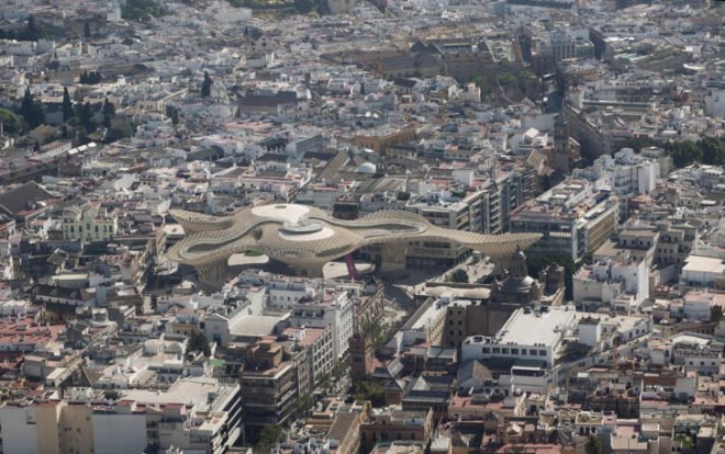 green design, eco design, sustainable design, Metropol Parasol, Seville, Jurgen Mayer H. Architects, wooden structure, museum, Fernando Alda, David Franck
