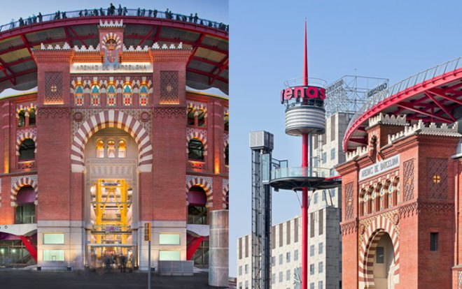 green design, eco design, sustainable design, Richard Rogers, Barcelona, Bullfighting ring, Las Arenas, Repurposed architecture, Spanish shopping center