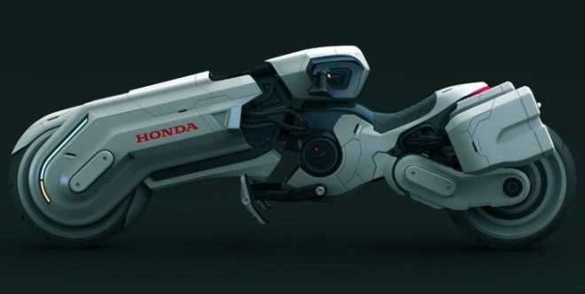 Honda Chopper Concept, Peter Norris, Honda concept bike, Honda electric motorcycle, green automotive design, alternative transportation, green transportation, electric motorcycle