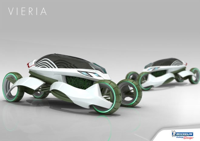 VIERIA Concept Car, Michelin Challenge Design, green transportation, alternative transportation, green automotive design, Gunwoong Kim, Suji Kim