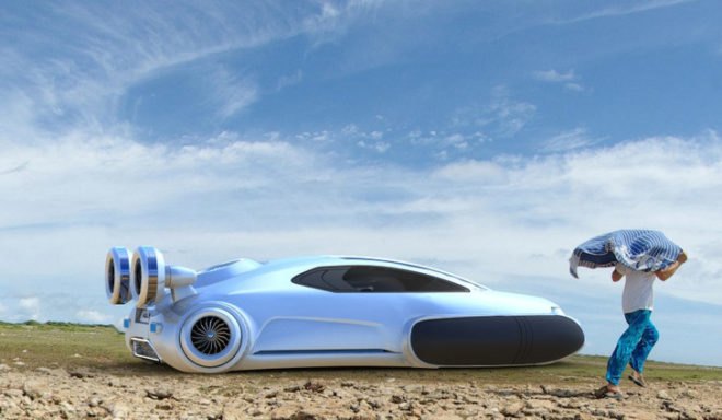 Volkswagen Aqua Hovercraft, Volkswagen Hovercraft Concept, Yuhan Zhang, hovercraft, hydrogen electric hybrid, green transportation, alternative transportation, green automotive design