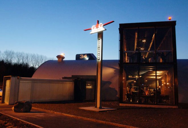 green design, eco design, sustainable design, Soviet Iluyshin IL-14, Zurich, Zurich International Airport, Runway 34, airplane restaurant, Switzerland, The Hangar Restaurant