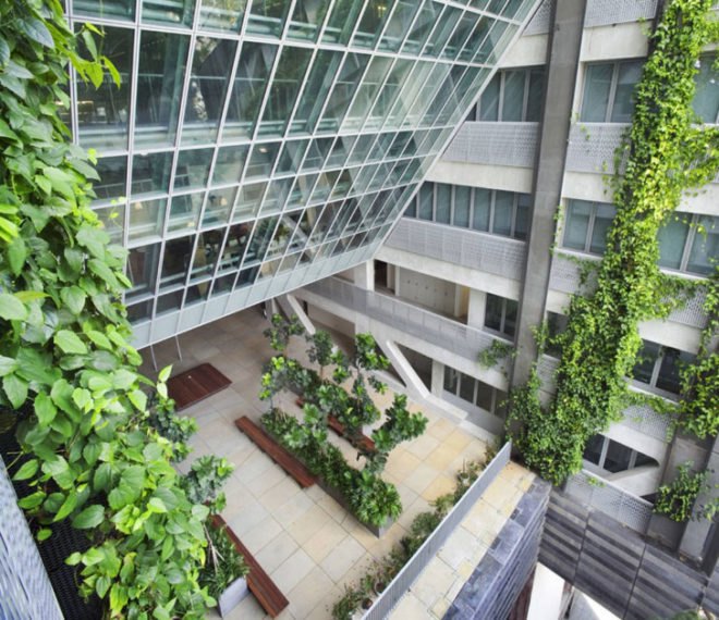 School of the Arts singapore, school of the arts, singapore schools, green schools, woha architects, green architecture, eco friendly schools, sustainable building, natural ventilation design, green roofs, green roofed schools