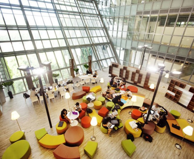School of the Arts singapore, school of the arts, singapore schools, green schools, woha architects, green architecture, eco friendly schools, sustainable building, natural ventilation design, green roofs, green roofed schools