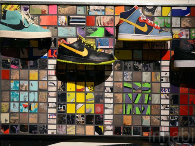 Art of Board, repurposed skate decks, recycled design, sustainable design, Tony Hawk Foundation, recycled skateboards, eco interiors