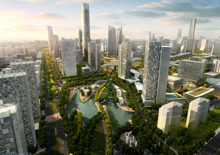 &ldquo;sustainable development&rdquo;, Beijing, Beijing CBD, central business district, master plan, redevelopment plan, SOM, sustainable city, sustainable growth, Urban design, urban planning, skidmore owings merrill, aia, american institute of architects