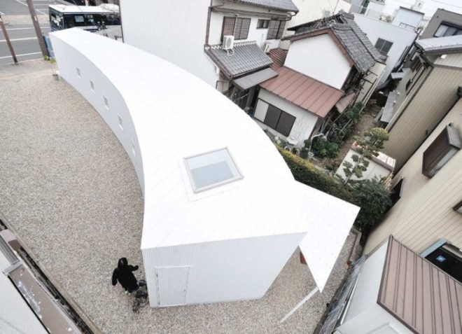 daylighting, Studio Velocity, Nagoya, Japan, hair salon, vanilla bean pie, sustainable architecture, eco-design, green design, sustainable design, green spaces