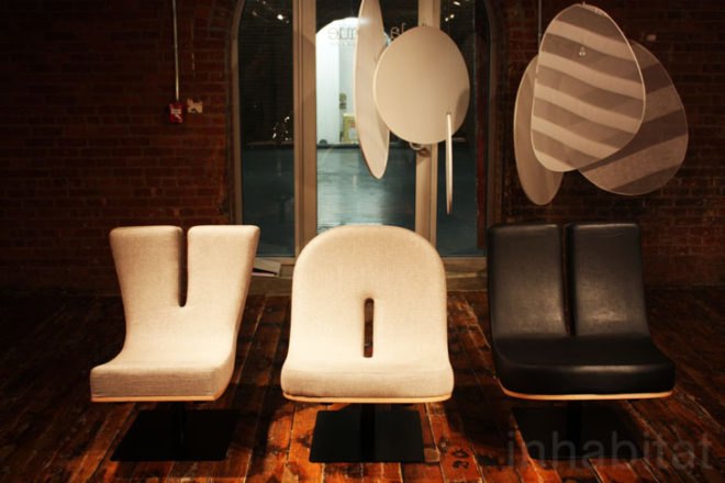 tabisso, tabisso lounge chairs, green lounge chairs, green furniture, letter furniture, alphabet furniture, icff, icff 2011, new york design week, new york design week 2011, ny design week, nyc design week
