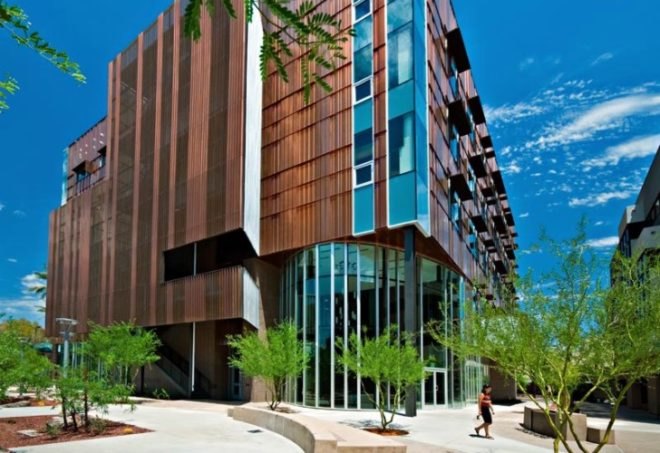 asu, college of nursing, copper, phoenix, smithgroup, energy efficient design, desert architecture