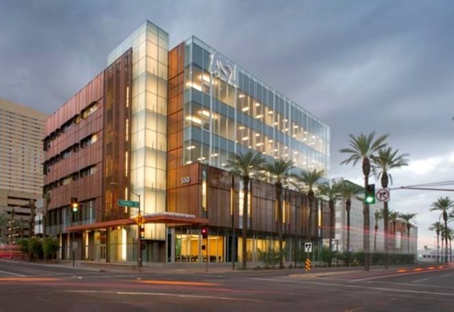 asu, college of nursing, copper, phoenix, smithgroup, energy efficient design, desert architecture