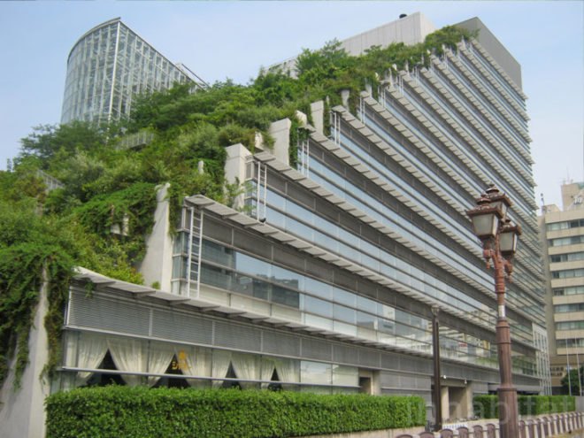 “sustainable architecture”, acros, Eco Architecture, eco design, Emilio Ambasz, fukuoka, grass covered building, green architecture, Green Building, green design, green roof, green space, Japan, Japanese, pyramid, sustainable design, urban space, Ziggurat, green roofed building in japan, green pyramid