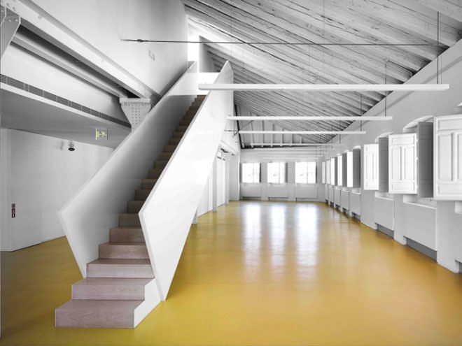 Museo ABC, Aranguren & Gallegos Architects, green design, eco design, sustainable design, ABC Museum, Madrid, factory renovation, architectural renovation, mosaic, vacuum streesed