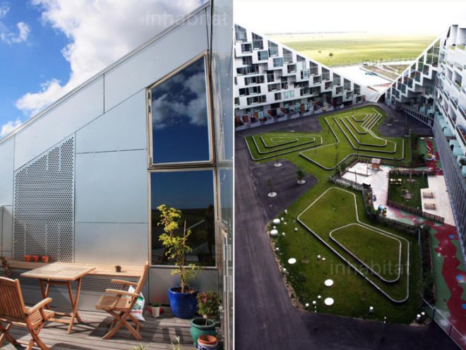 BIG, Bjarke Ingles Group, 8 House, Green apartment, green roof, tallet 8, copenhagen architecture, danish design, sustainable apartments, eco villages, BIG tallet house photos, green city apartments, green mixed use buildings, danish design center