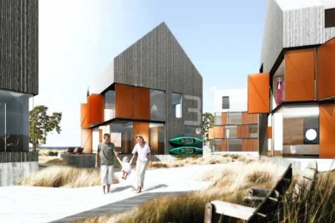 Kronborg Strandby, Beach Town Kronbog, Arkitema Architects, beach housing, sustainable housing, wooden houses