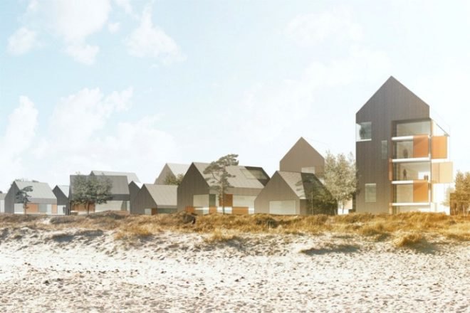 Kronborg Strandby, Beach Town Kronbog, Arkitema Architects, beach housing, sustainable housing, wooden houses