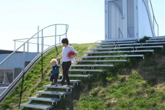 Birkegade Rooftop Park, JDS Architects, rooftop terrace, copenhagen, green roof, rooftop park, rooftop playground