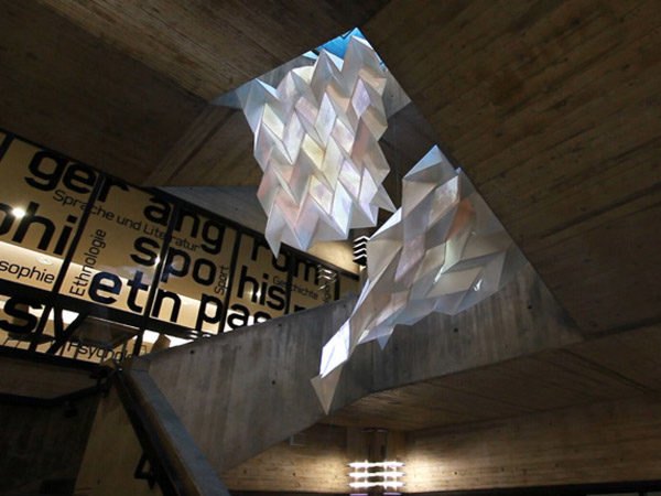 Video installation,art installation,folded paper,Bremen university,german design, Recycling / Compost,green Interiors,Decorative Objects,