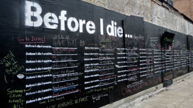 adaptive reuse, public art installation, public art, community art, abandoned building, New Orleans, Candy Chang, Before I die project, Community art project, community project
