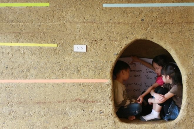 Chiang Mai, Bamboo School, 24H architecture, thailand, eco school, bamboo, green materials, buddhist school, panyaden school