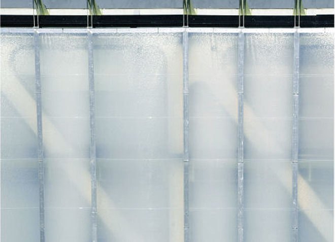 Consortium of the Zona Franca de Barcelona, photovoltaic cells, district cooling, green design, eco design, sustainable design, Cloud 9 Architects, Antoni Gaudi, Media-ICT Building, World Architecture News, ETFE, solar gain, solar filtering, sun filtering skin, inflatable building,