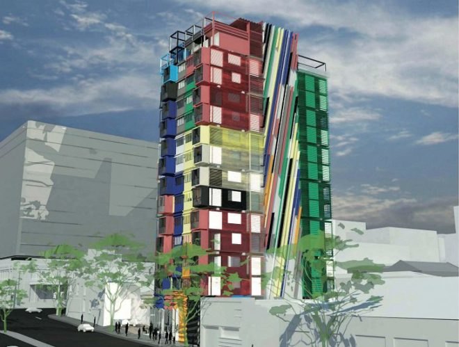 Container Architektur, NRW-Forum Düsseldorf, shipping containers, container architecture, cargotecture, architecture exhibit