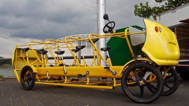 Kinetic Energy,Green Transportation,pedal powered vehicles,kids vehicle,dutch design,school bus