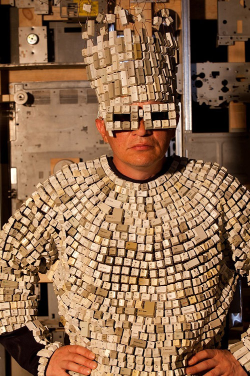 Marek Tomasik, Room Installation from Electronic Waste, electronic waste, reusing electronic waste, electronic waste art, eco art, “You sometimes have to be open”