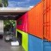 Brasil eco building, Brasil green building, Decameron Design, eco furniture store, green furniture store, marcio kogan, retail container store, Sao Paulo green design, shipping container retail, store made from containers, Studio mk27, tempoary store design