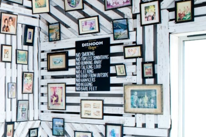 chowpatty beach bar, dishoom, london, southbank, pop up bar, recycled materials, upcycled materials