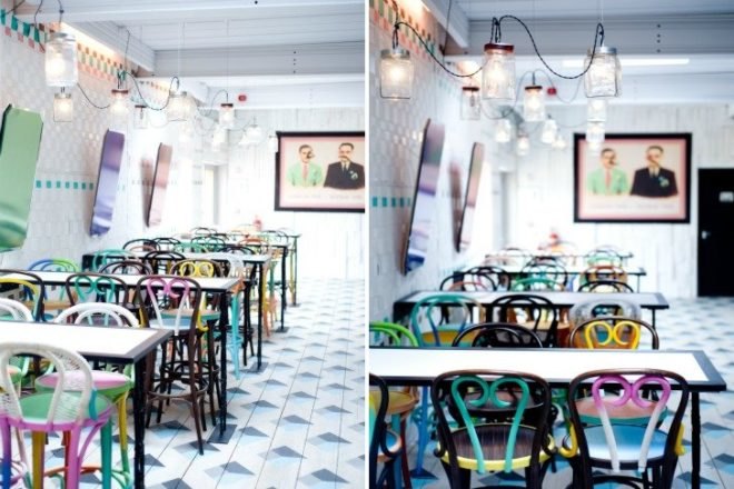 chowpatty beach bar, dishoom, london, southbank, pop up bar, recycled materials, upcycled materials